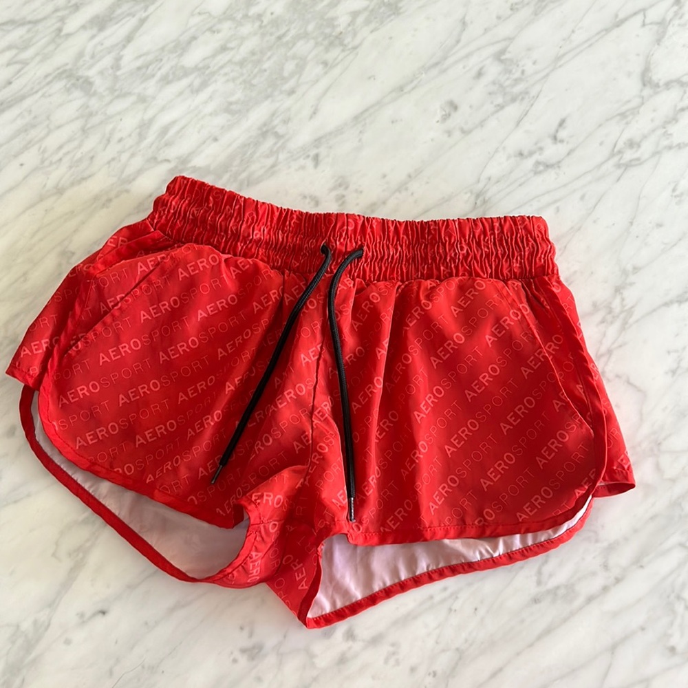 There is a paint stain on the back of shorts.